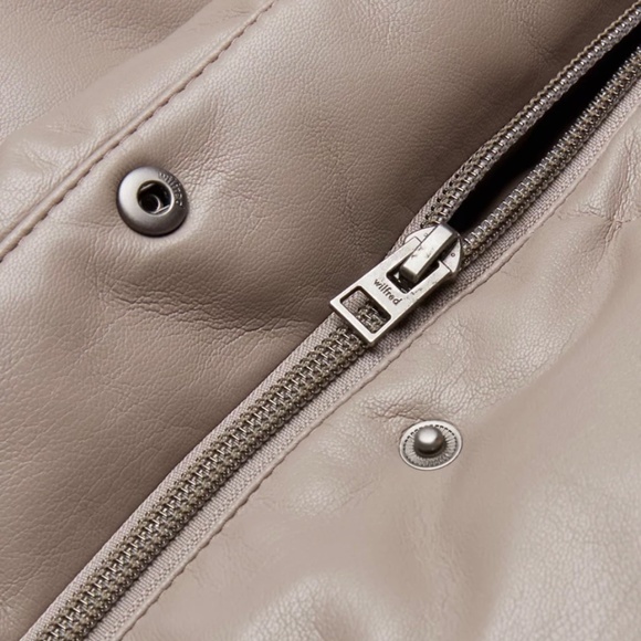 Aritzia Wilfred The Cloud Puff (s) Vegan Leather Puffer - Picture 2 of 11